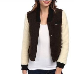 Members Only sherpa baseball jacket